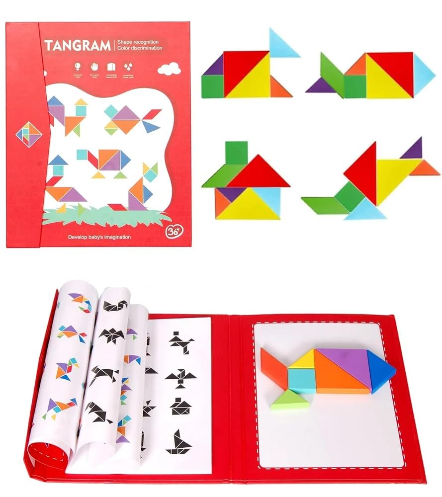 Magnetic Tangram Puzzle Book