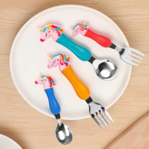 Unicorn Baby Fork and Spoon Set