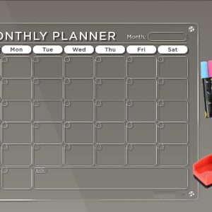 Magnetic Acrylic Dry Erase Calendar Board – Monthly Planner