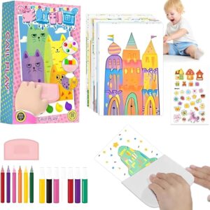 Rainbow Scratch Painting Set – 20 Pcs